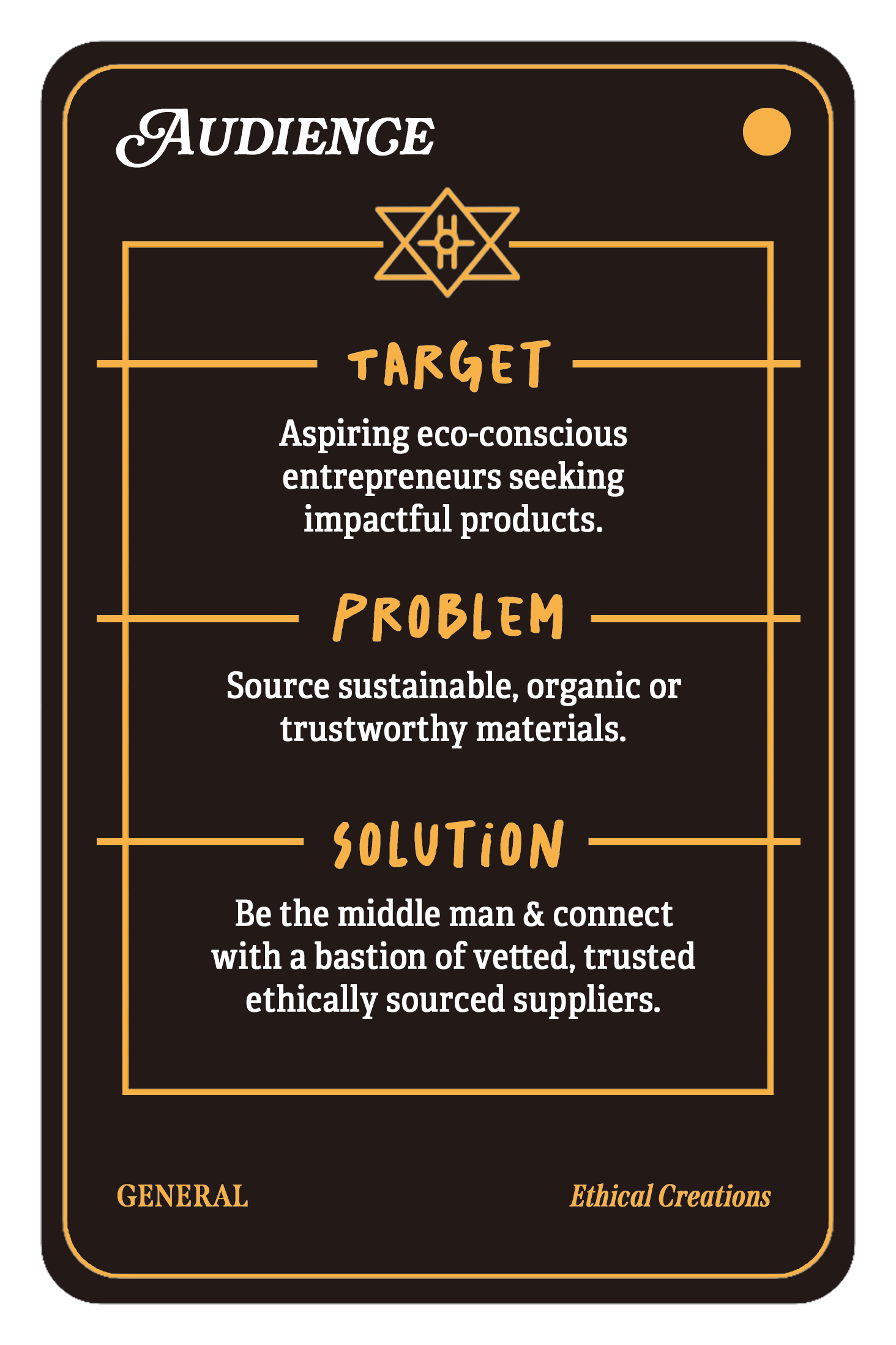 Audience Card